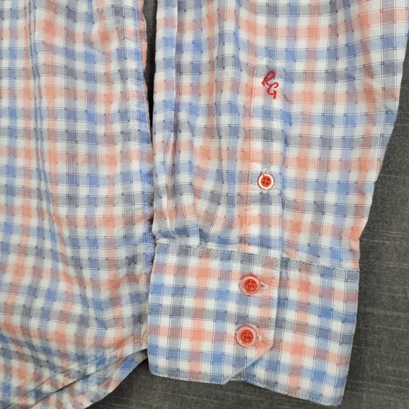 Robert Graham Mens Plaid Button Up Shirt Long Sleeve Flip Cuff Size XL - Picture 9 of 10